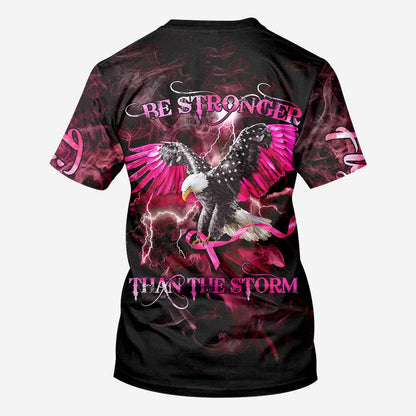 Eagle Strong Breast Cancer Smoke Breast Cancer Awareness All Over T-shirt and Hoodie