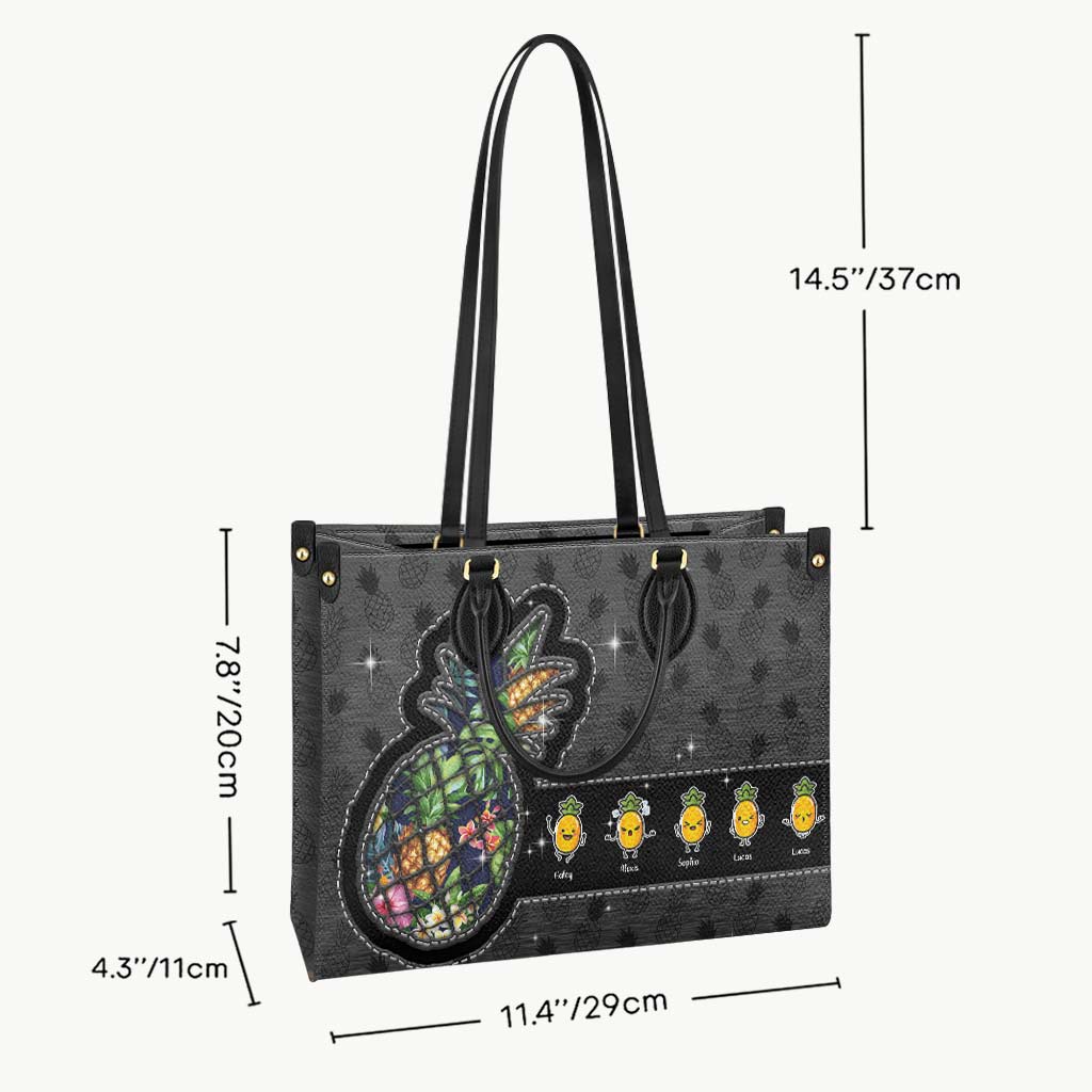 Important Nana Stuff - Personalized Leather Handbag