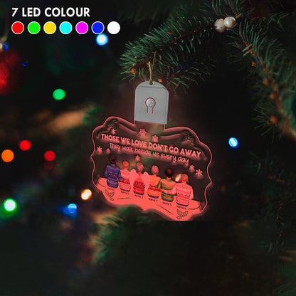I Am Always With You - Personalized Christmas Family Shaped Led Acrylic Ornament