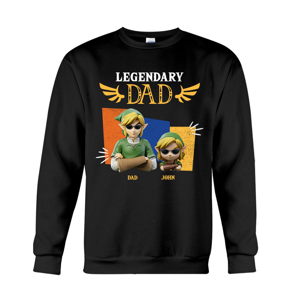 Legendary Dad - Personalized The Hero's Legend T-shirt And Hoodie