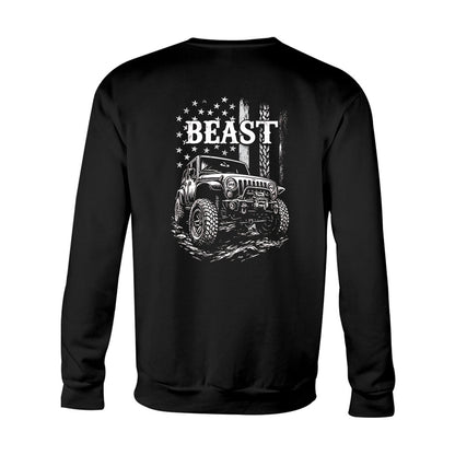 Matching Jp Beast Beauty American Flag - Personalized Couple T-shirt And Hoodie