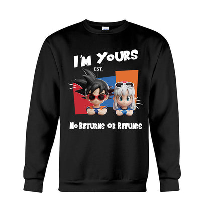 I'm Yours No Returns Or Refunds - Personalized Seven Balls T-shirt And Hoodie