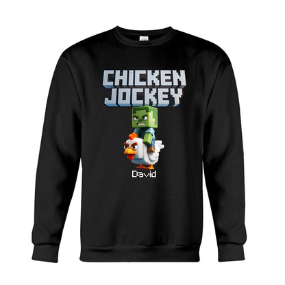 Chicken Jockey! - Personalized Block World T-shirt And Hoodie