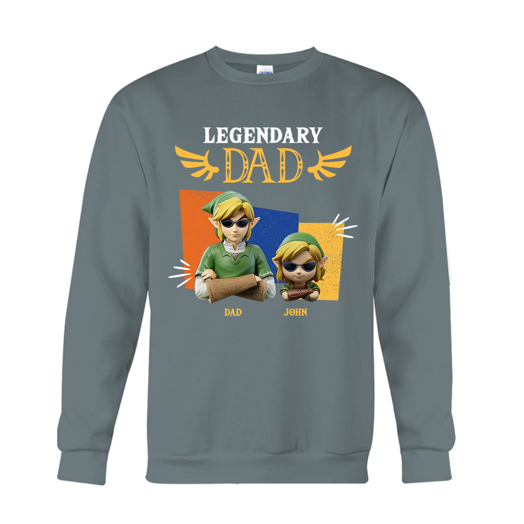 Legendary Dad - Personalized The Hero's Legend T-shirt And Hoodie