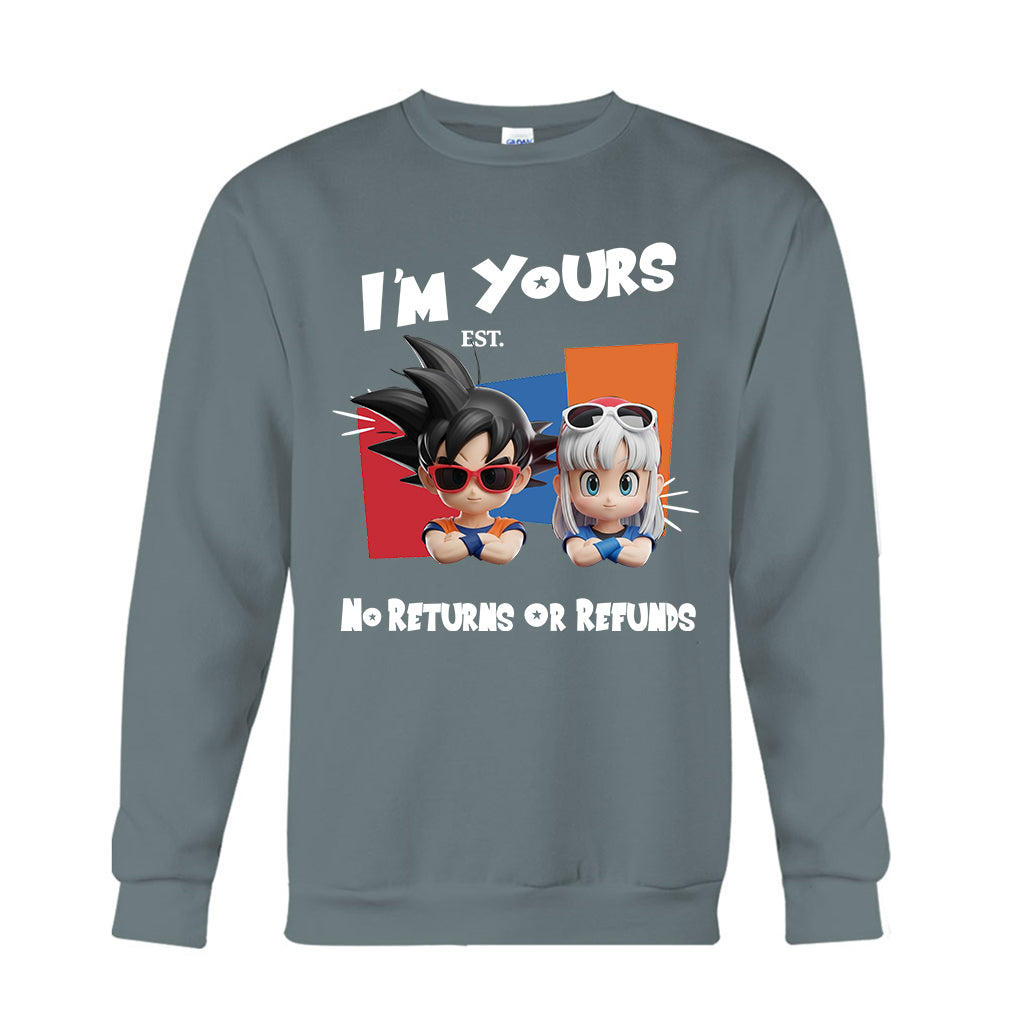 I'm Yours No Returns Or Refunds - Personalized Seven Balls T-shirt And Hoodie