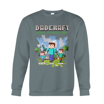 Dadcraft - Personalized Block World T-shirt And Hoodie