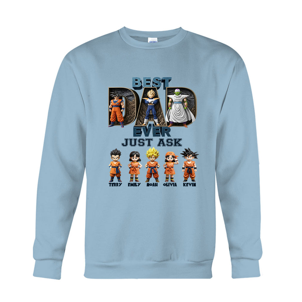 Best Dad Ever - Personalized Seven Balls T-shirt And Hoodie