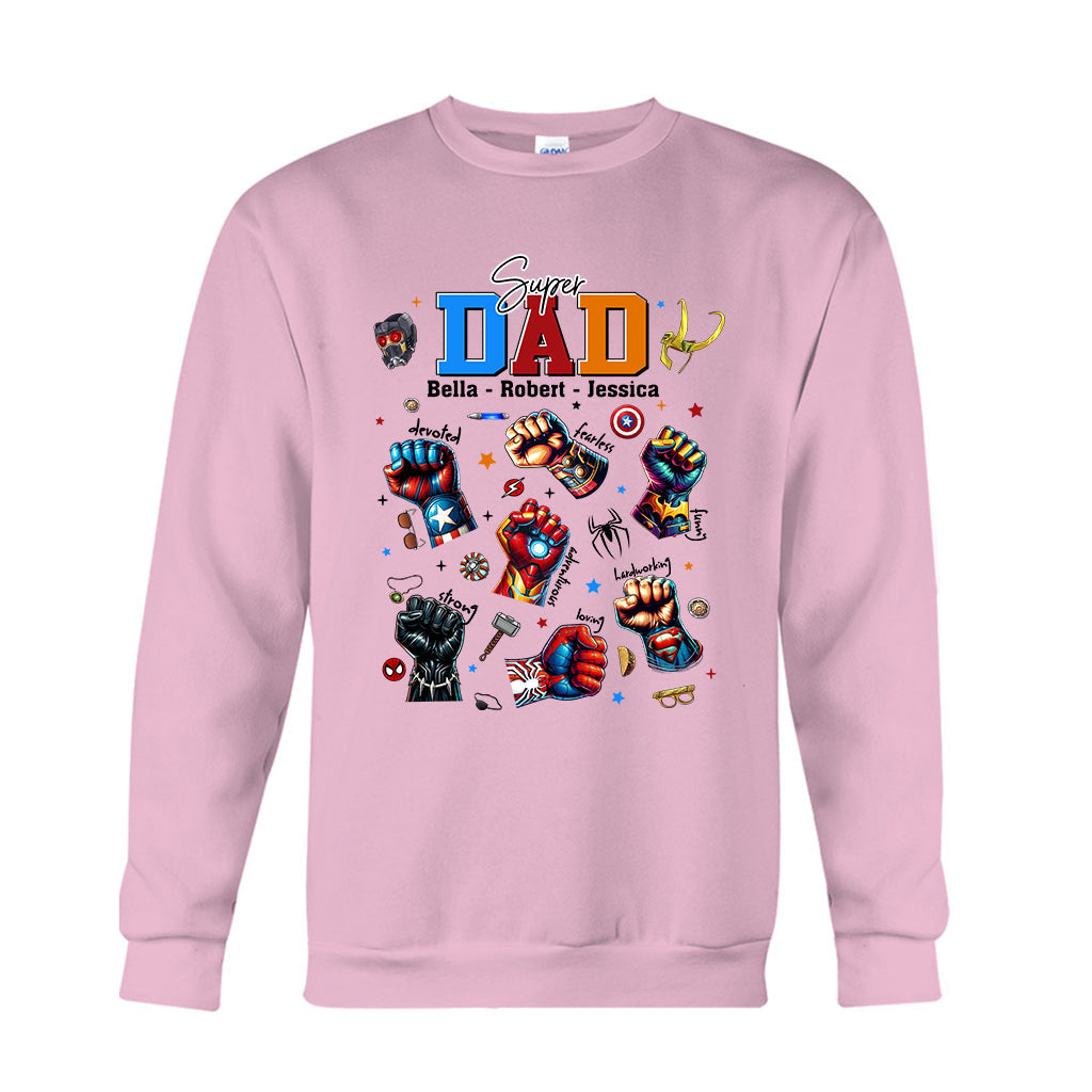 Best Dad Ever Father's Day Gift - Fatherhood - Personalized Father T-shirt And Hoodie