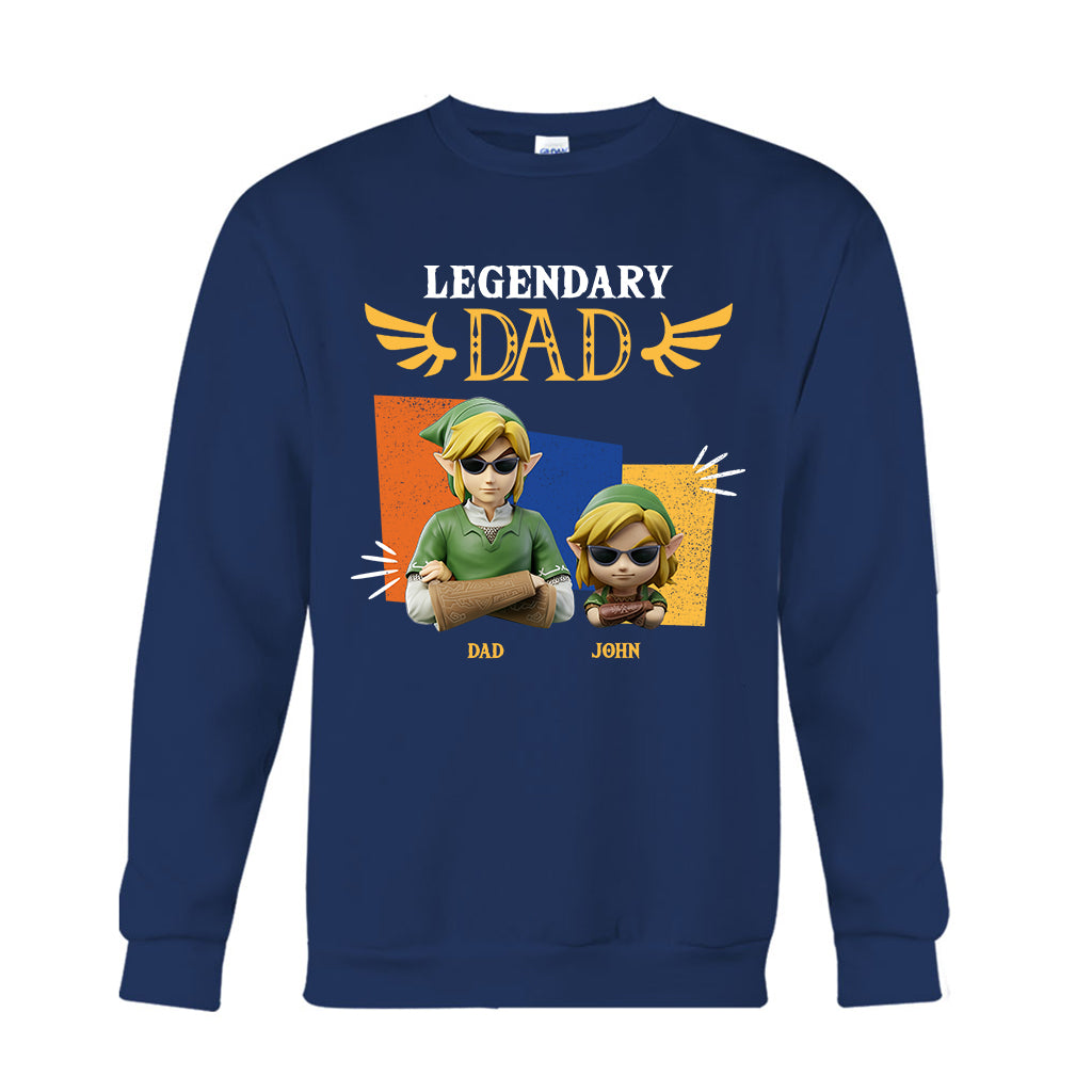 Legendary Dad - Personalized The Hero's Legend T-shirt And Hoodie