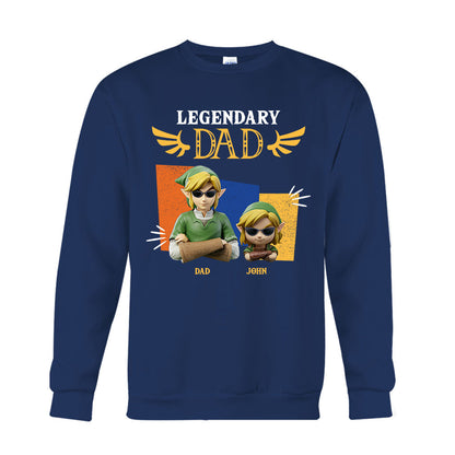 Legendary Dad - Personalized The Hero's Legend T-shirt And Hoodie