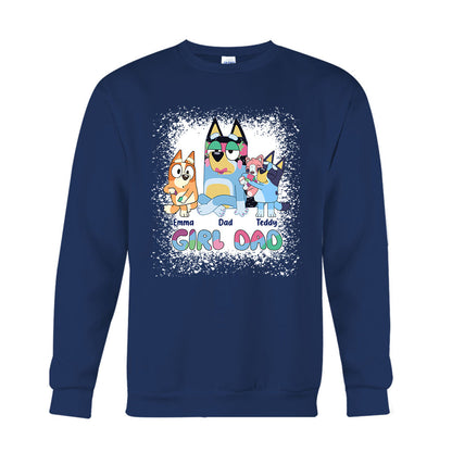 Girl Dad - Personalized Father T-shirt And Hoodie