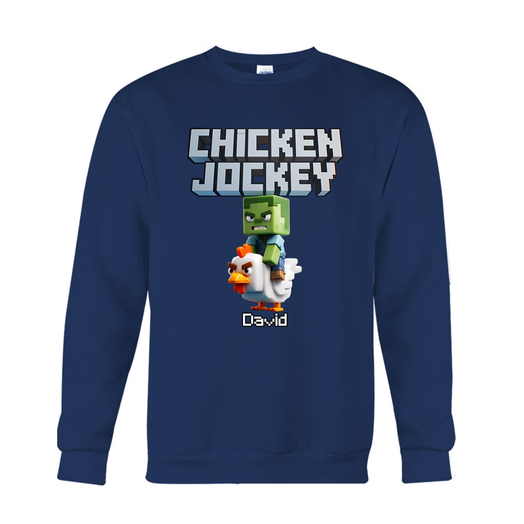 Chicken Jockey! - Personalized Block World T-shirt And Hoodie