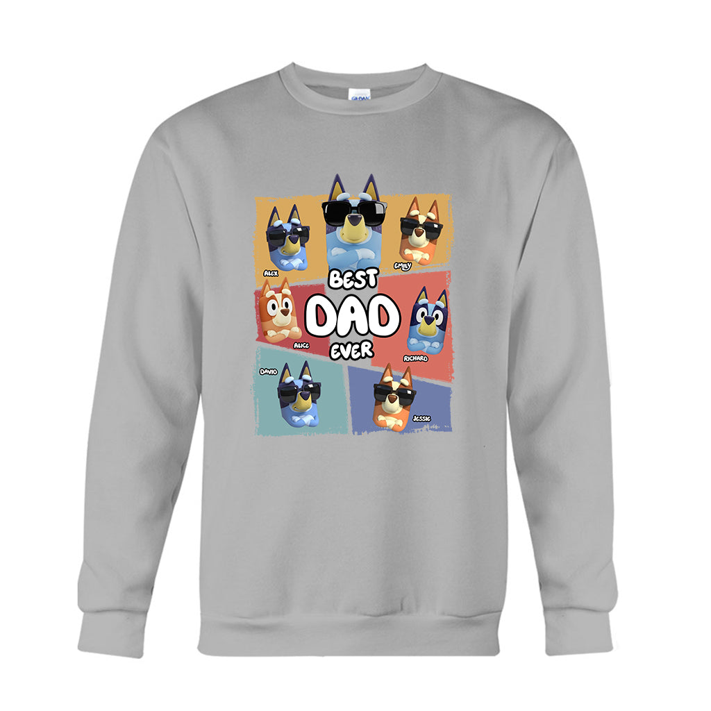 Best Dad Ever - Personalized Father T-shirt And Hoodie