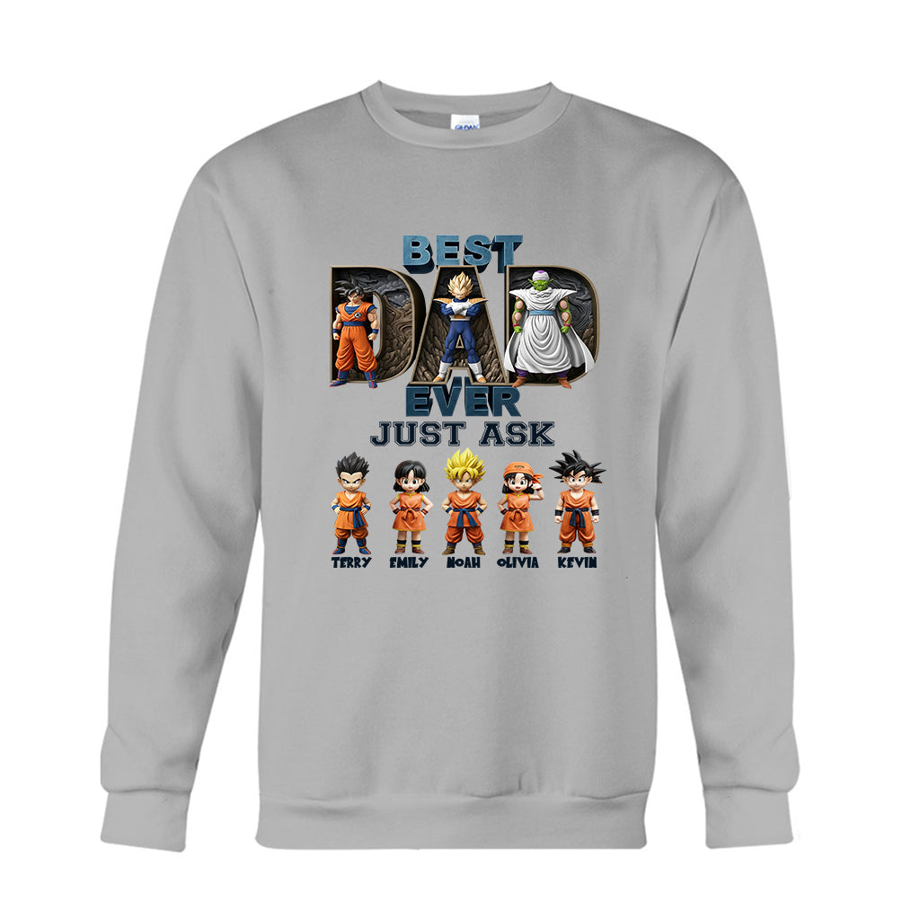 Best Dad Ever - Personalized Seven Balls T-shirt And Hoodie