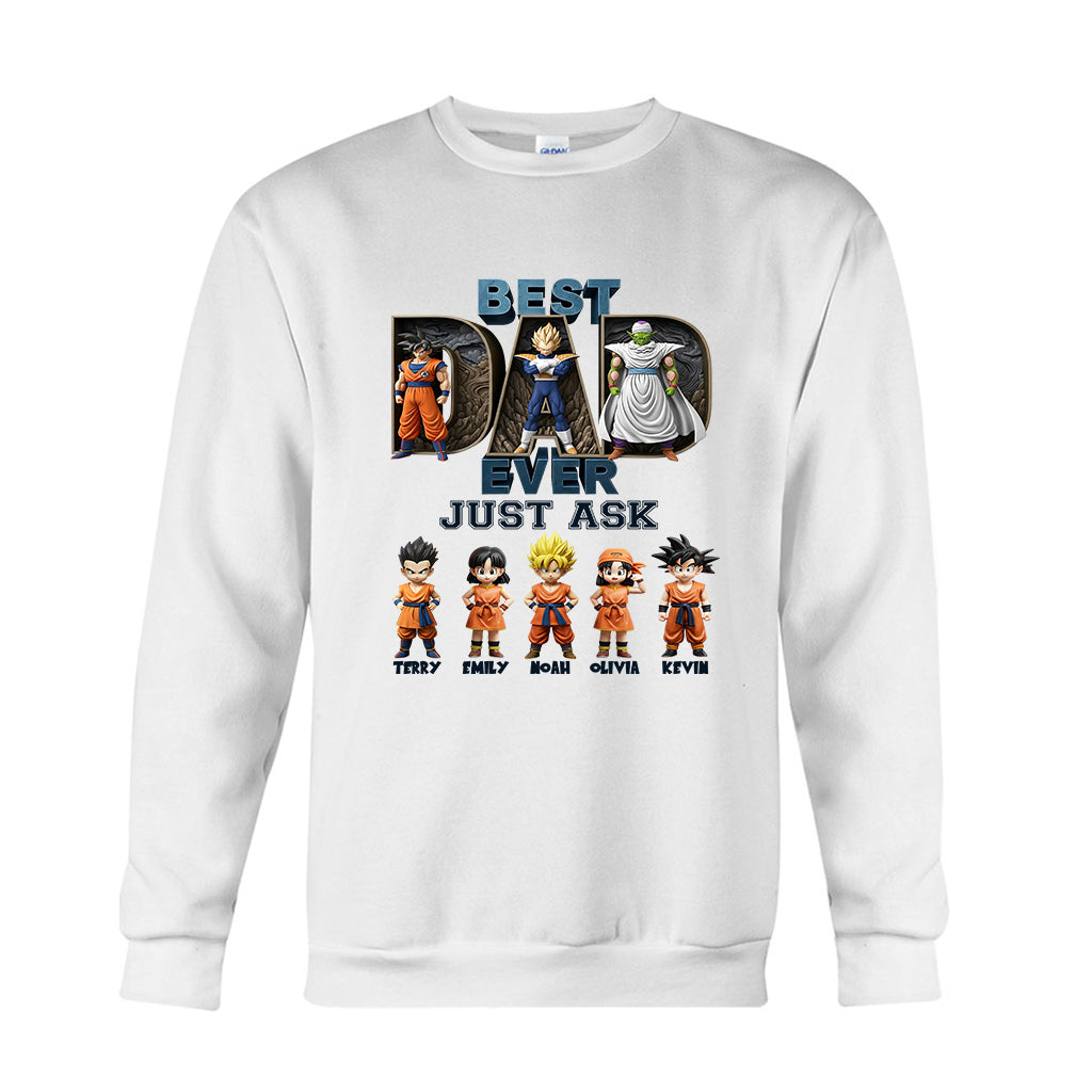 Best Dad Ever - Personalized Seven Balls T-shirt And Hoodie