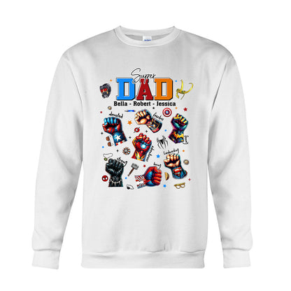 Best Dad Ever Father's Day Gift - Fatherhood - Personalized Father T-shirt And Hoodie