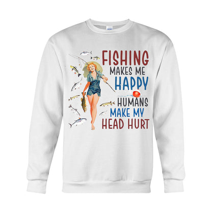Make Me Happy - Fishing T-shirt and Hoodie 112021