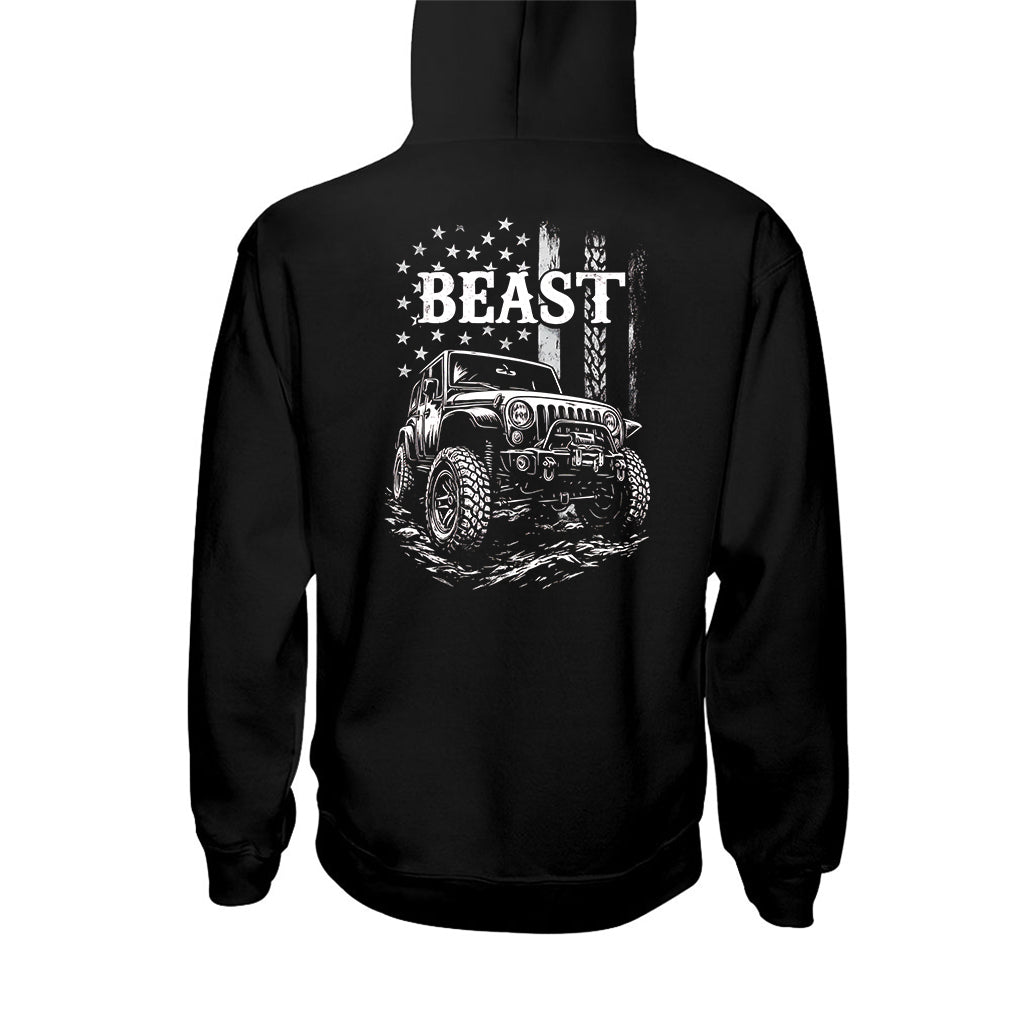Matching Jp Beast Beauty American Flag - Personalized Couple T-shirt And Hoodie