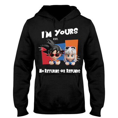 I'm Yours No Returns Or Refunds - Personalized Seven Balls T-shirt And Hoodie