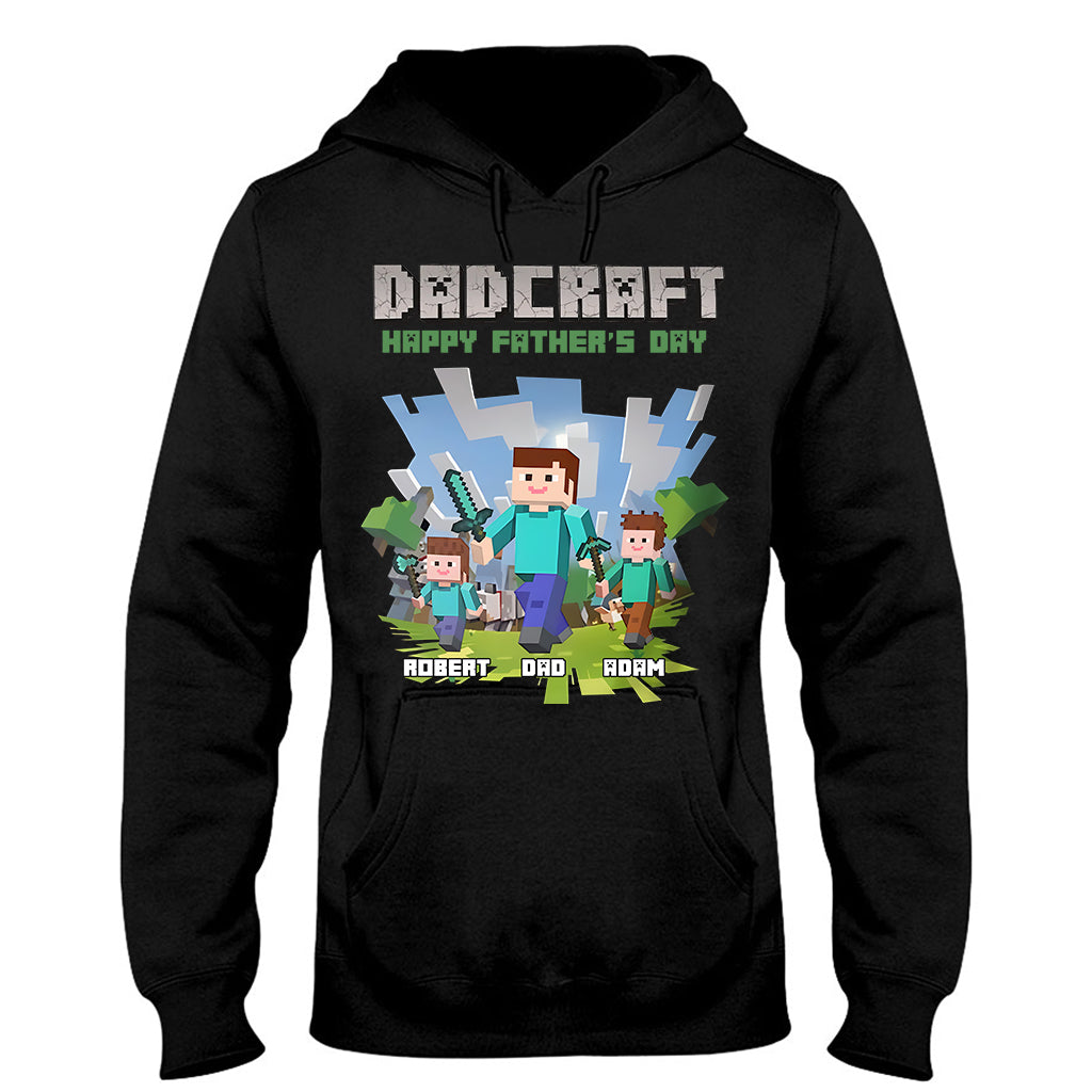 Dadcraft - Personalized Block World T-shirt And Hoodie