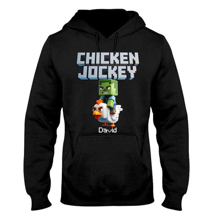 Chicken Jockey! - Personalized Block World T-shirt And Hoodie