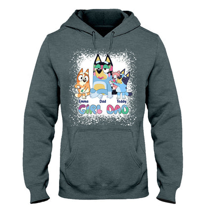 Girl Dad - Personalized Father T-shirt And Hoodie