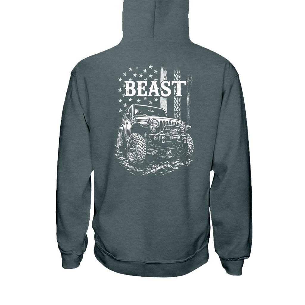 Matching Jp Beast Beauty American Flag - Personalized Couple T-shirt And Hoodie