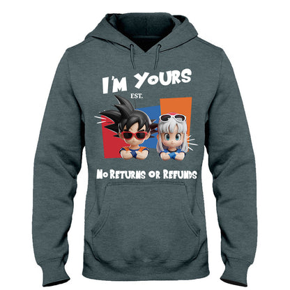 I'm Yours No Returns Or Refunds - Personalized Seven Balls T-shirt And Hoodie