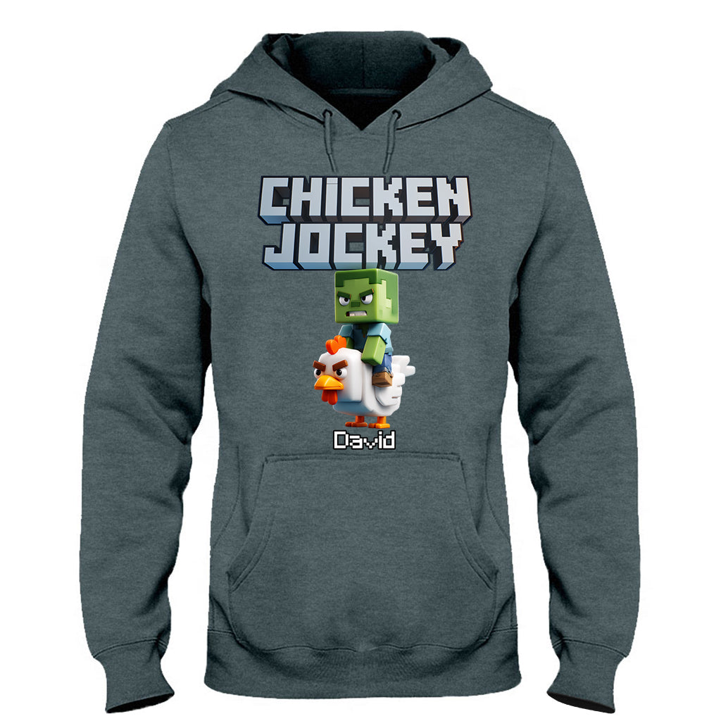 Chicken Jockey! - Personalized Block World T-shirt And Hoodie