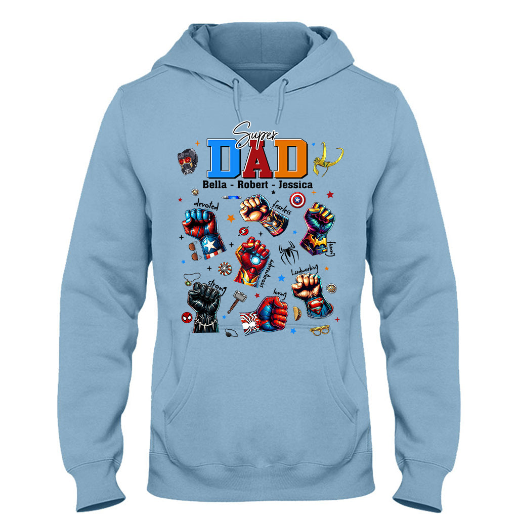 Best Dad Ever Father's Day Gift - Fatherhood - Personalized Father T-shirt And Hoodie