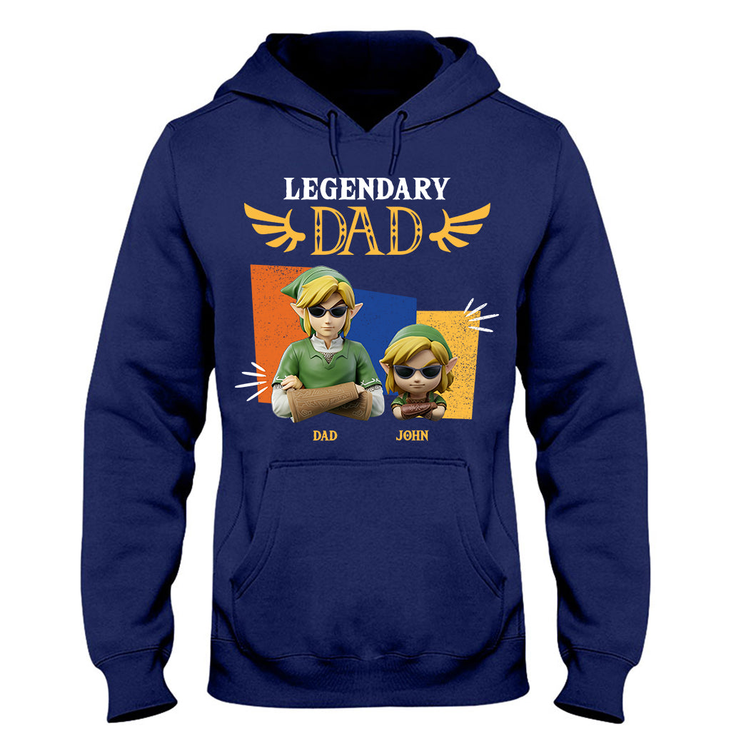 Legendary Dad - Personalized The Hero's Legend T-shirt And Hoodie