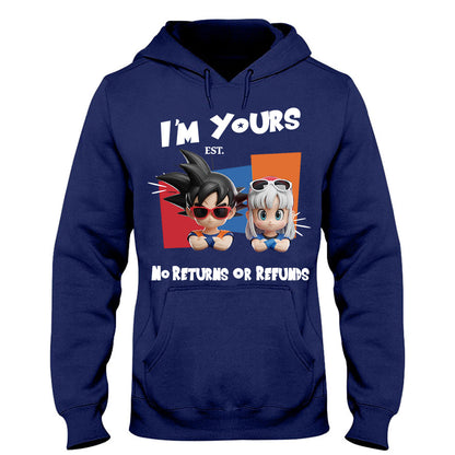I'm Yours No Returns Or Refunds - Personalized Seven Balls T-shirt And Hoodie