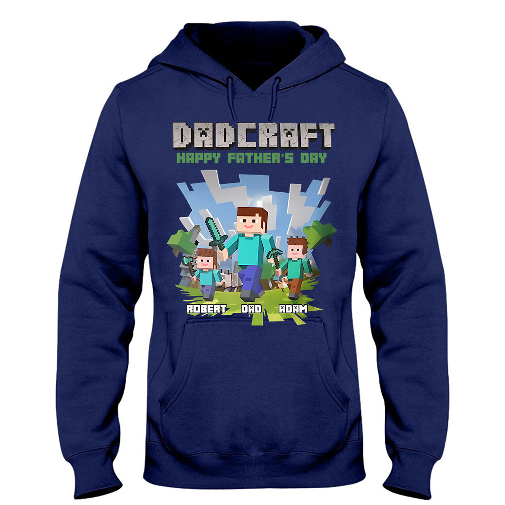 Dadcraft - Personalized Block World T-shirt And Hoodie