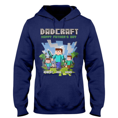Dadcraft - Personalized Block World T-shirt And Hoodie