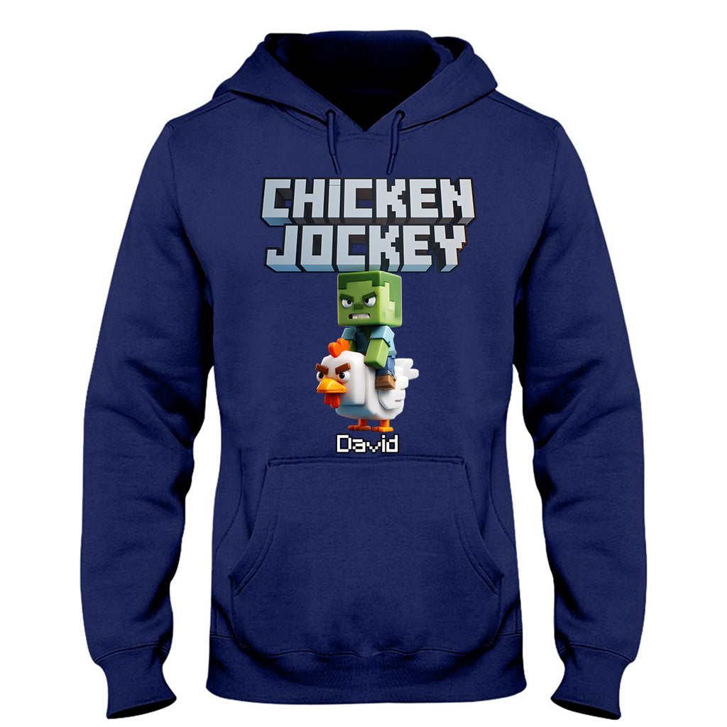 Chicken Jockey! - Personalized Block World T-shirt And Hoodie