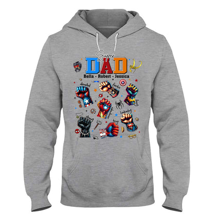 Best Dad Ever Father's Day Gift - Fatherhood - Personalized Father T-shirt And Hoodie