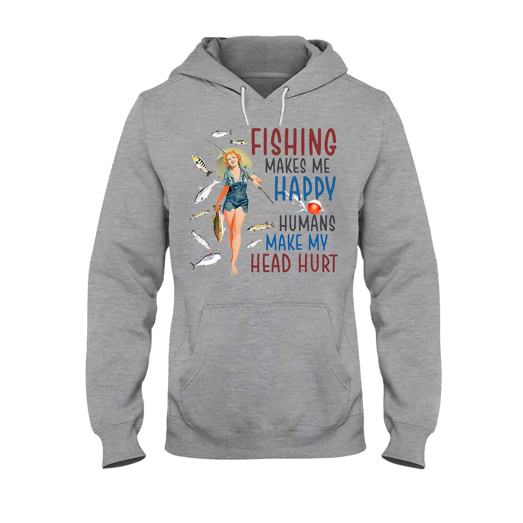 Make Me Happy - Fishing T-shirt and Hoodie 112021