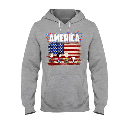 The White Dog - Independence Day T-shirt and Hoodie
