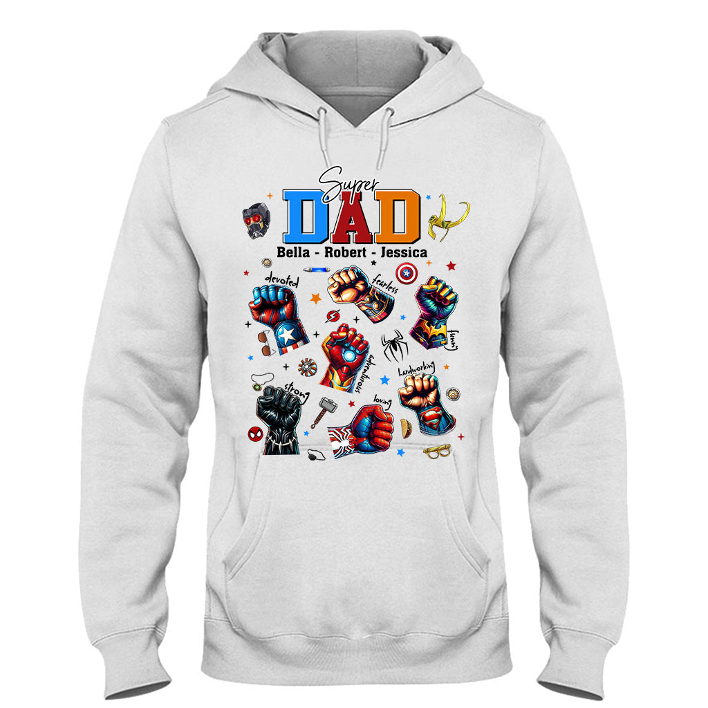 Best Dad Ever Father's Day Gift - Fatherhood - Personalized Father T-shirt And Hoodie