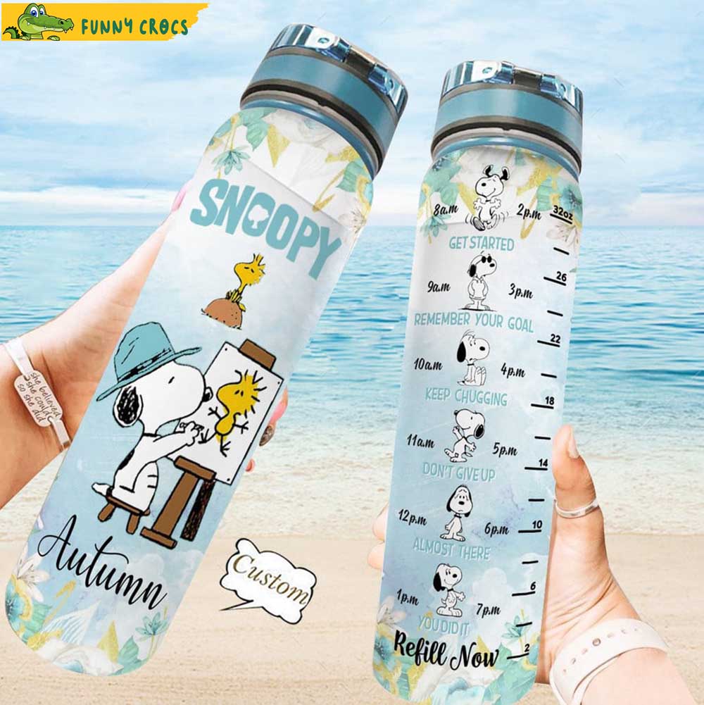 Drawing - Personalized Water Tracker Bottle 0523