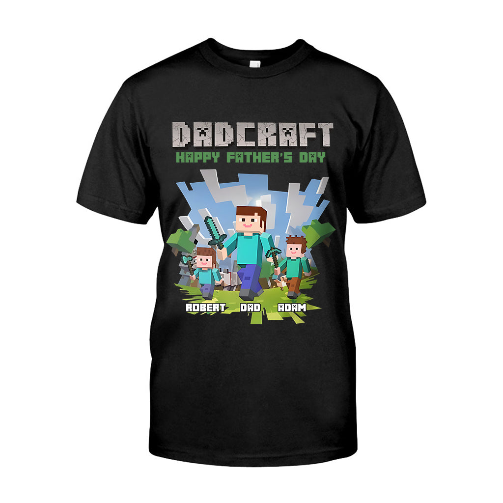Dadcraft - Personalized Block World T-shirt And Hoodie