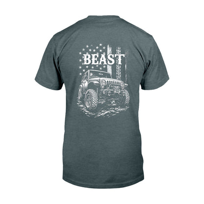 Matching Jp Beast Beauty American Flag - Personalized Couple T-shirt And Hoodie