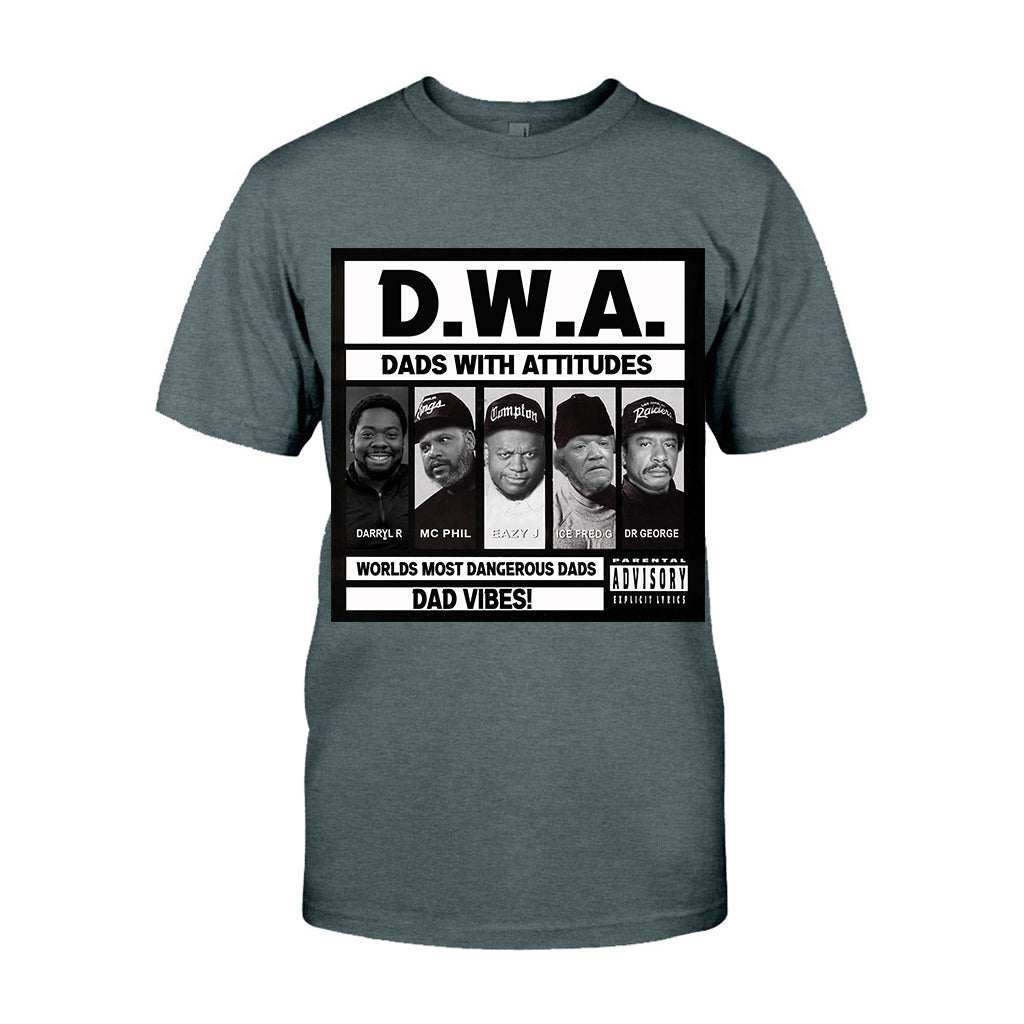 Dads With Attitude D.W.A - Personalized African American T-shirt And Hoodie