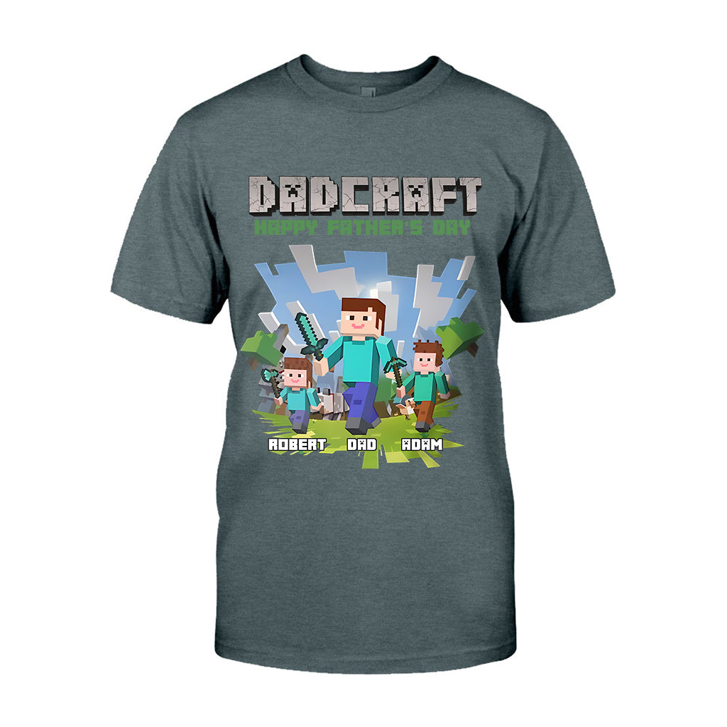 Dadcraft - Personalized Block World T-shirt And Hoodie