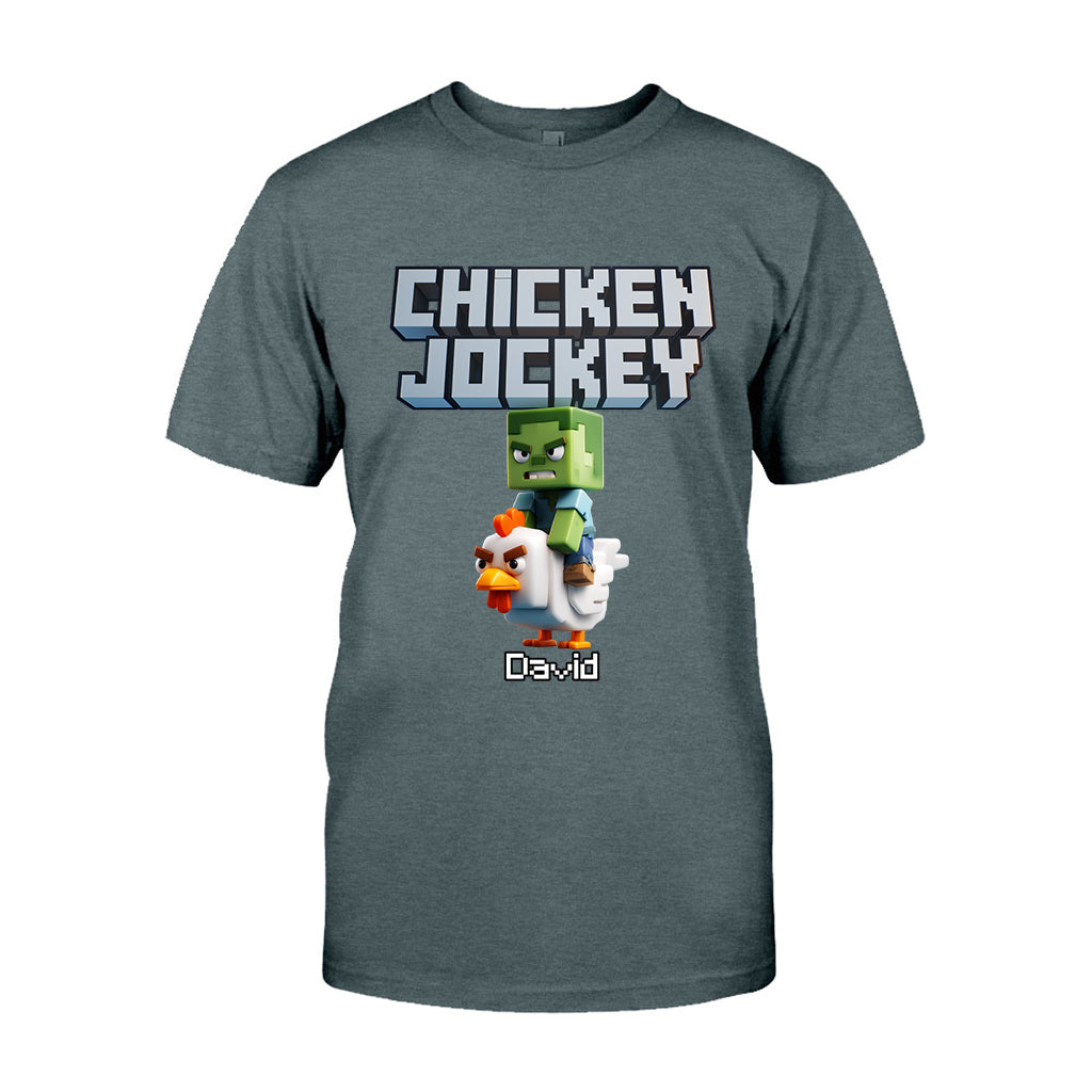 Chicken Jockey! - Personalized Block World T-shirt And Hoodie