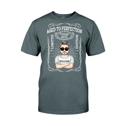 Aged To Perfection - Personalized Birthday T-shirt and Hoodie