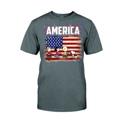 The White Dog - Independence Day T-shirt and Hoodie