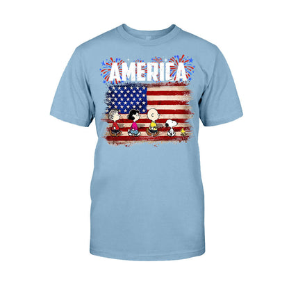 The White Dog - Independence Day T-shirt and Hoodie