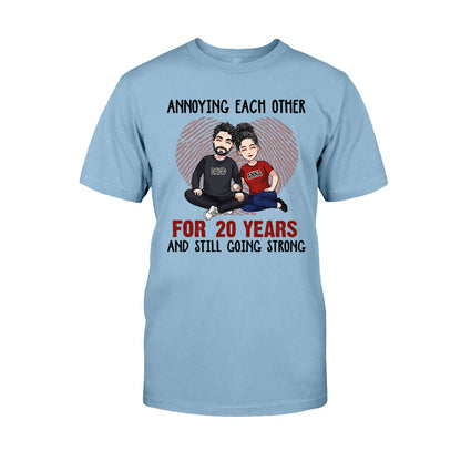Annoying Each Other For Many Years - Personalized Husband And Wife T-shirt and Hoodie