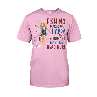 Make Me Happy - Fishing T-shirt and Hoodie 112021